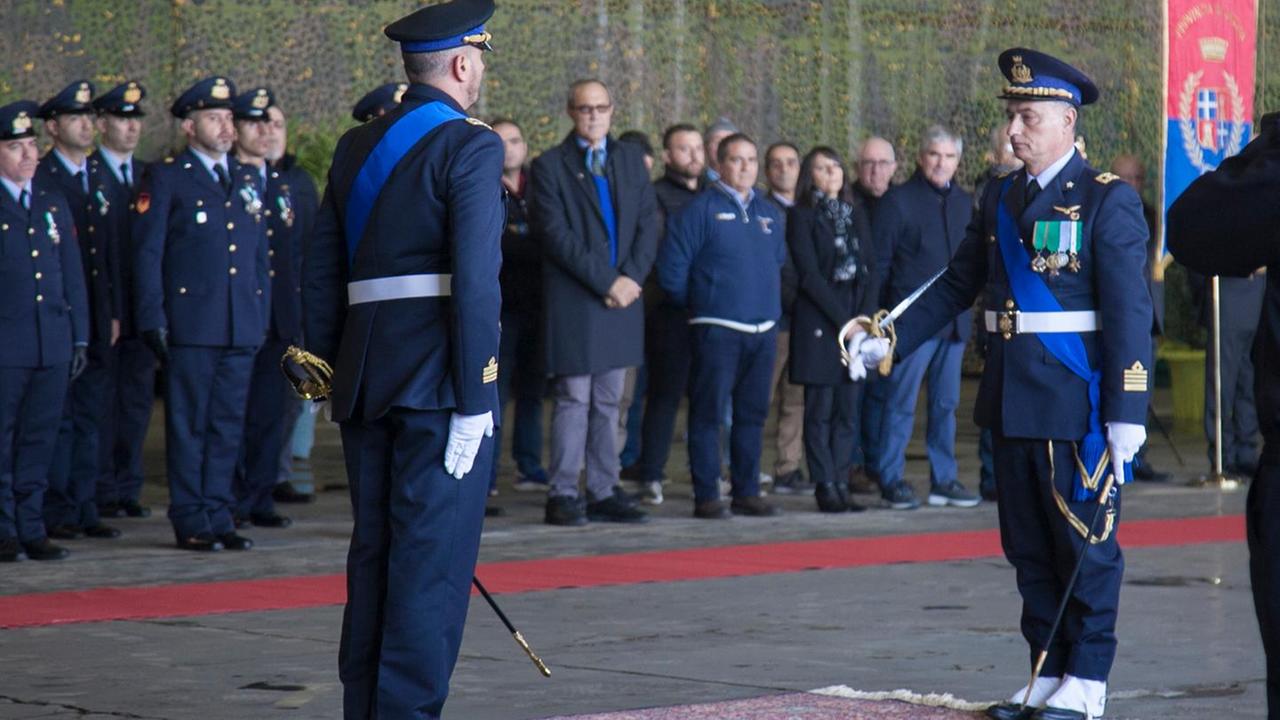 La cerimonia del cambio di comando