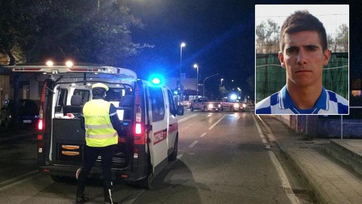 Il luogo dell'investimento mortale, via della Cava, e nel riquadro Valerio Zummo, arrestato a 25 anni (foto Michele Falorni/Silvi)