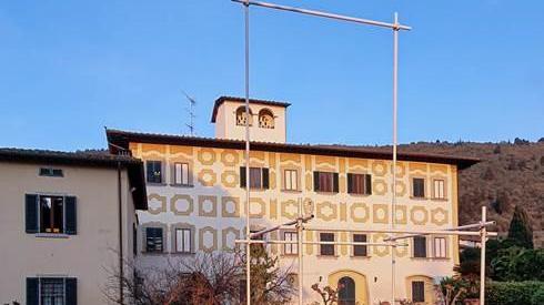 Una delle opere dell'artista cinese Qiu Yi esposte a Villa Rospigliosi