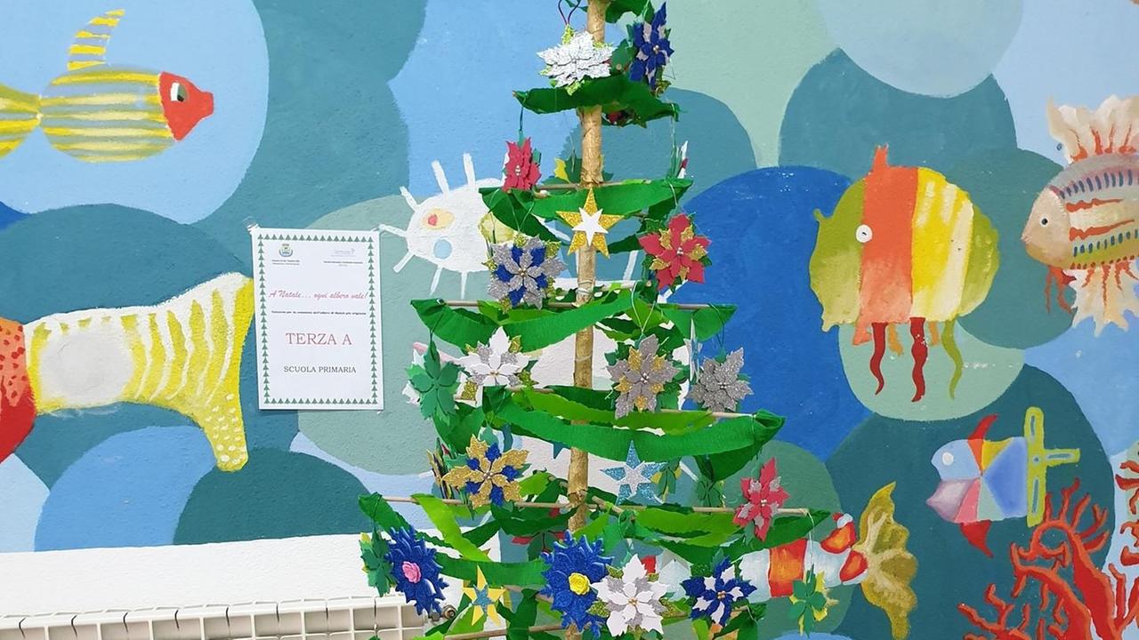 Gli scolari donano 10 alberi di Natale 