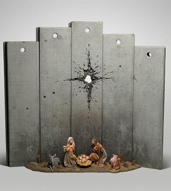 La “natività modificata” di Banksy
