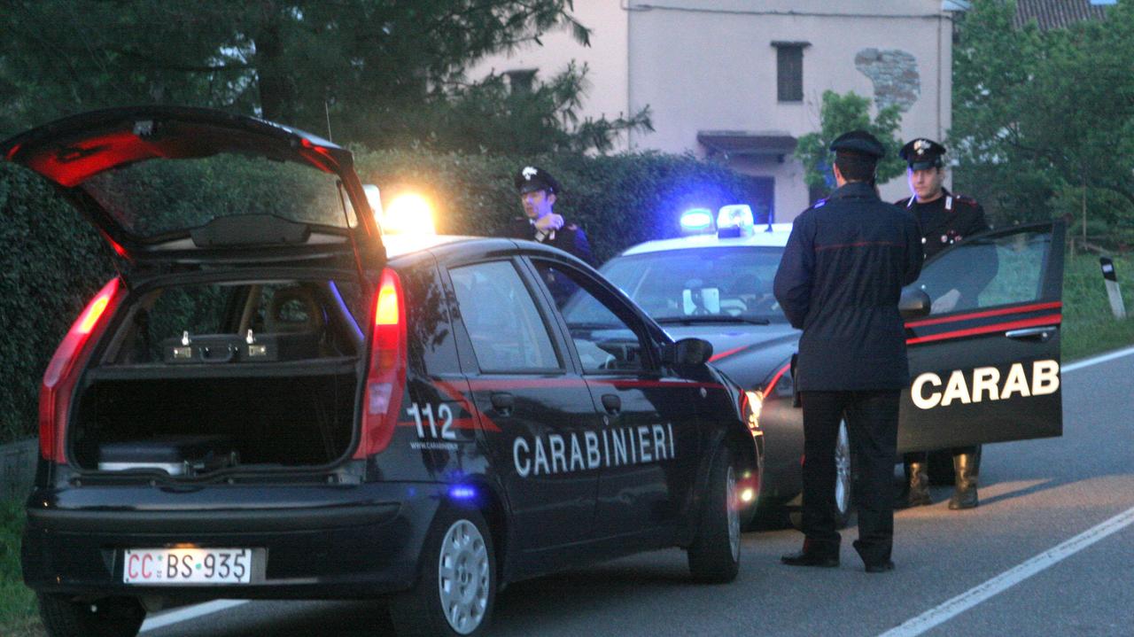 Due pattuglie di carabinieri di Brescello