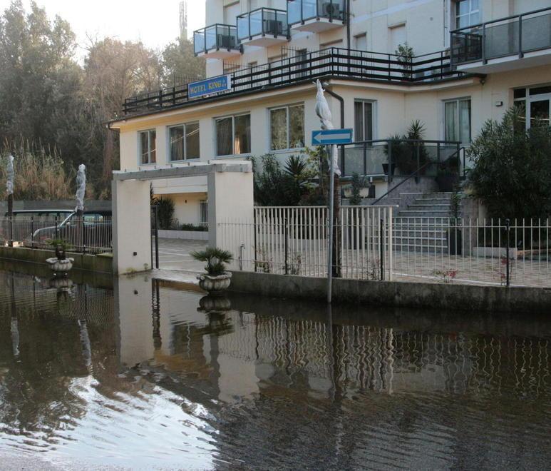 Vento forte e mareggiate: giù una ventina di alberi ingoiata la spiaggia di Lido 
