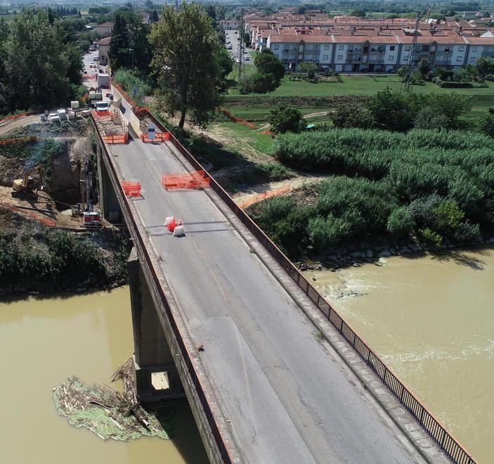 Il ponte di Marcignana riapre con il senso unico alternato