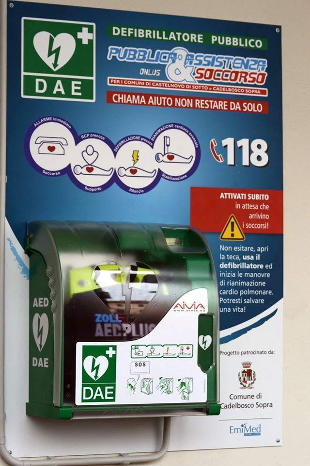 Rubato il defibrillatore in piazza a Cadelbosco Sopra 