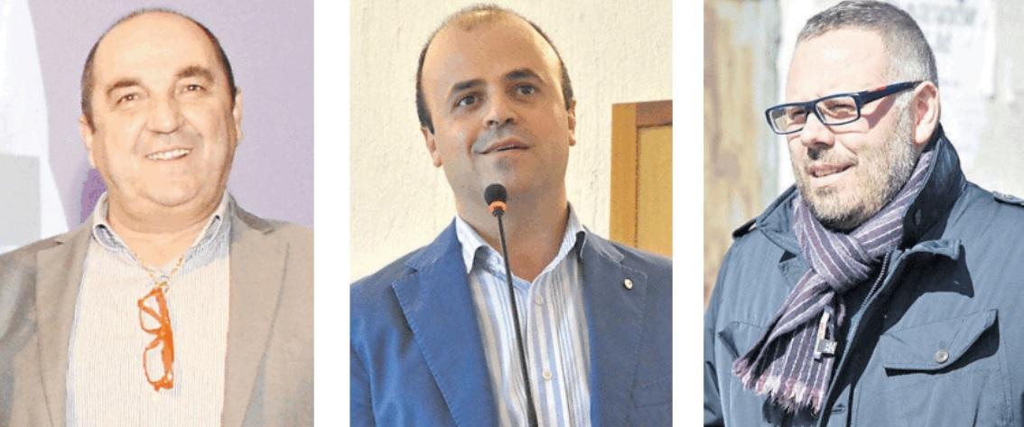 I sindaci Pisciottu (S.Teresa), Ciccolini (Bitti) e Littarru (desulo)