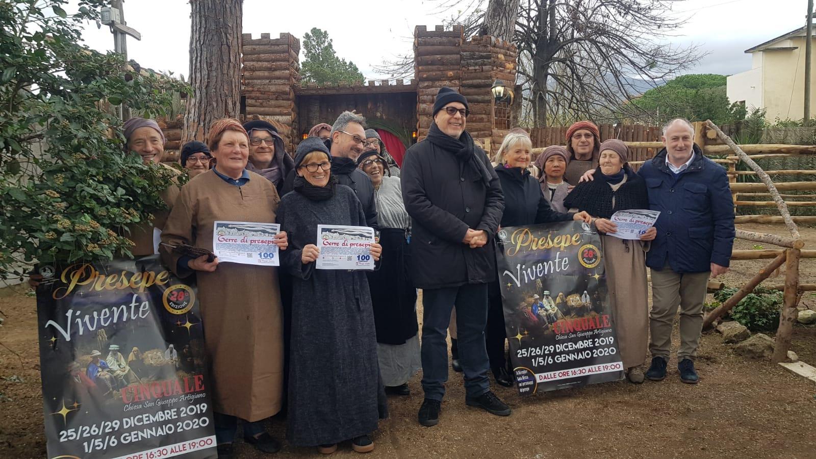 I figuranti del presepe vivente del Cinquale