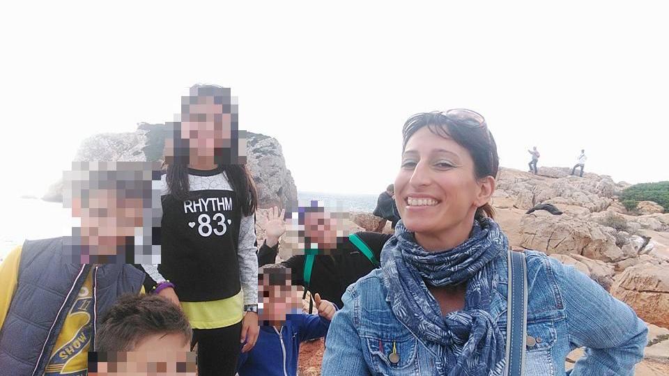 Michela Fiori durante un'escursione