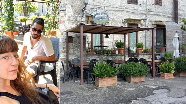 Federica Cerboni e Maurizio Cucuzzoli; il ristorante di Rocchette di Fazio