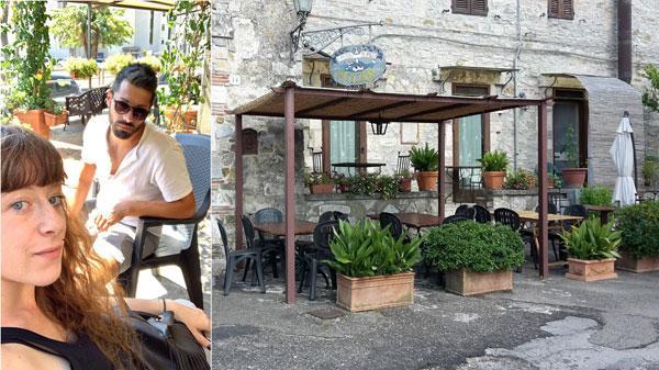 Federica Cerboni e Maurizio Cucuzzoli; il ristorante di Rocchette di Fazio