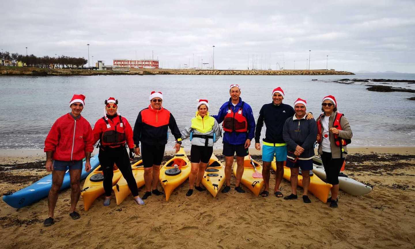 Natale in kayak per fare gli auguri
