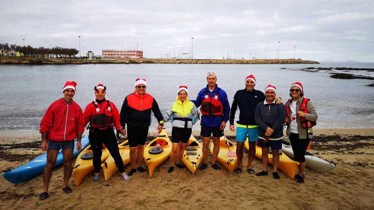 Natale in kayak per fare gli auguri