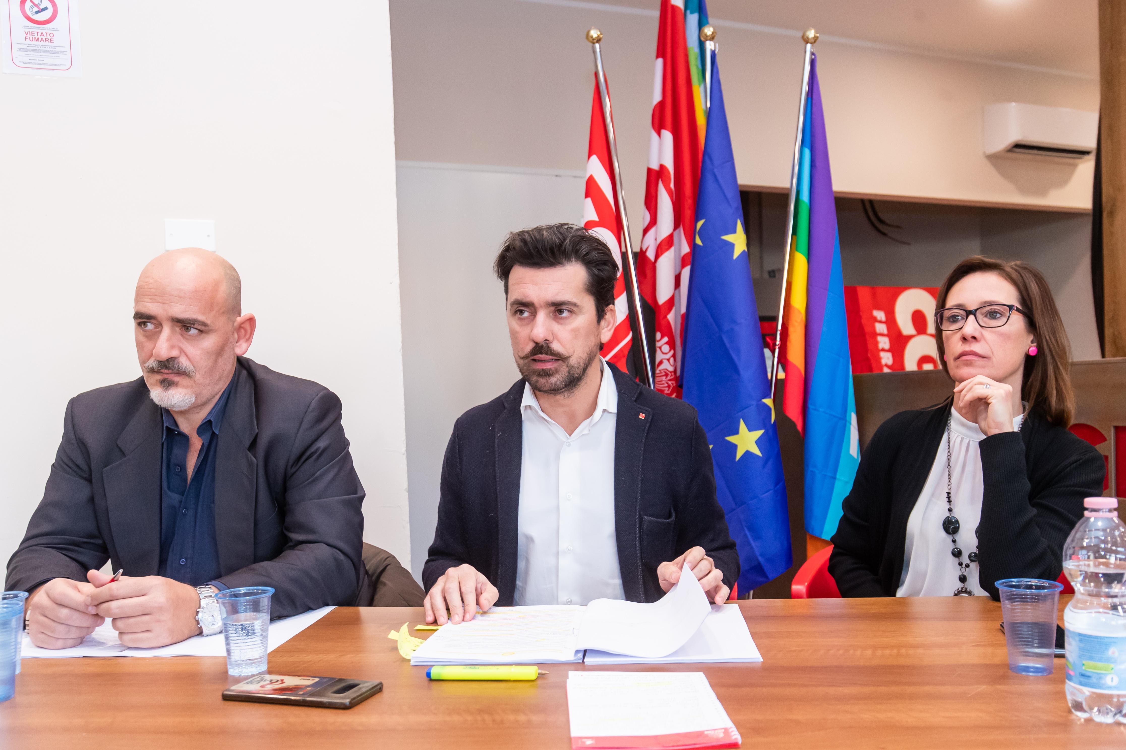 La conferenza stampa alla Cgil di Ferrara con Ilaria Cucchi