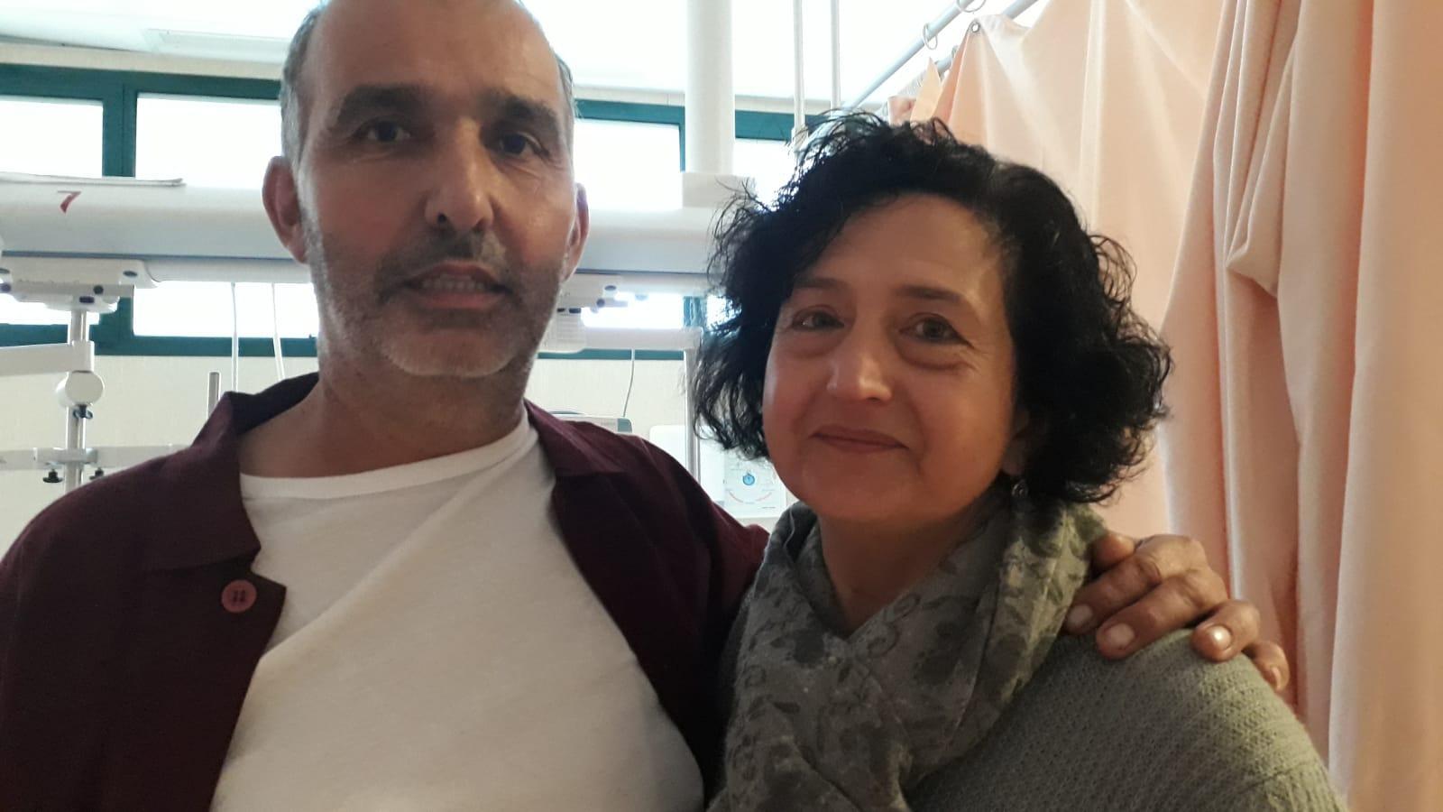 Franco Carta e la moglie Gianna Giannini