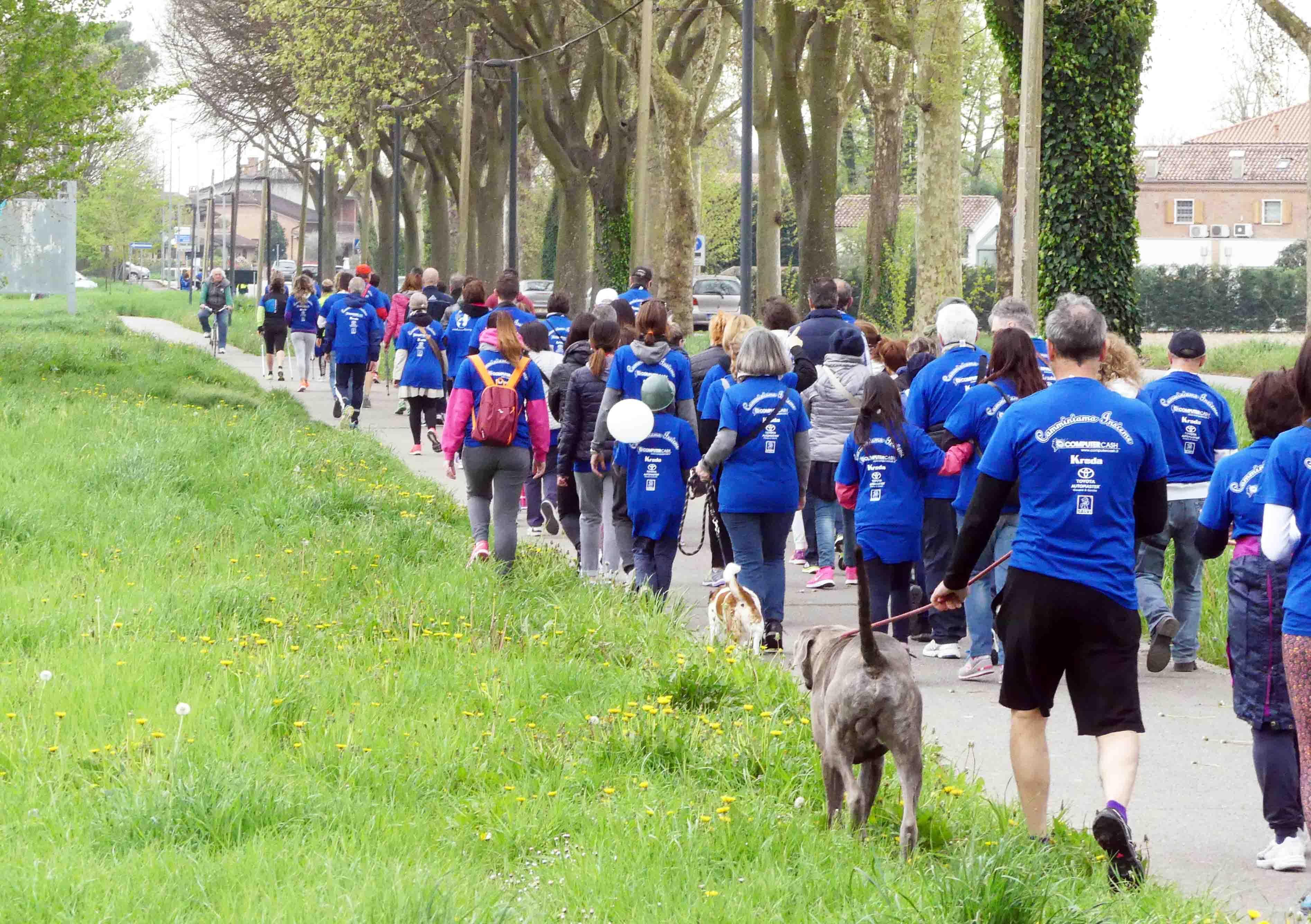 Una camminata della salute (foto archivio)