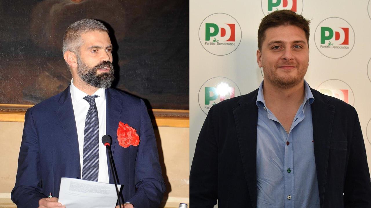 Da sinistra, i due sindaci: Francesco Ferrari (Piombino) e Giacomo Termine (Monterotondo)