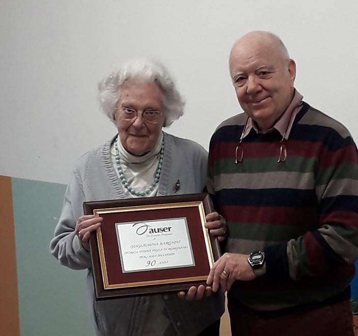 Festa per i 90 anni della “nonna vigile” 