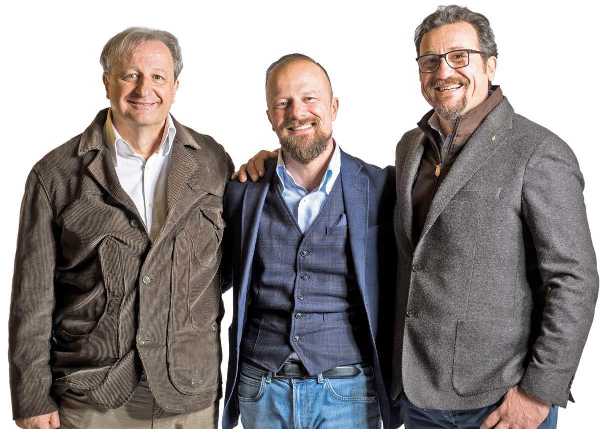 I tre fratelli Mati: da sinistra Andrea, Paolo e Francesco