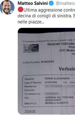 Perini (Lega) accusa «Ferito da Bottai» Ma il segretario Pc replica: «Non è vero» 