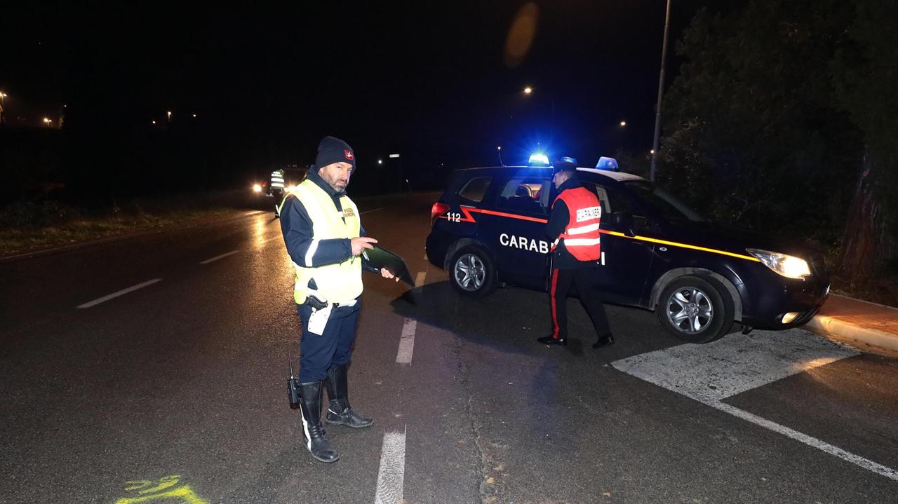 I rilievi dell'incidente stradale (Foto Sestini)