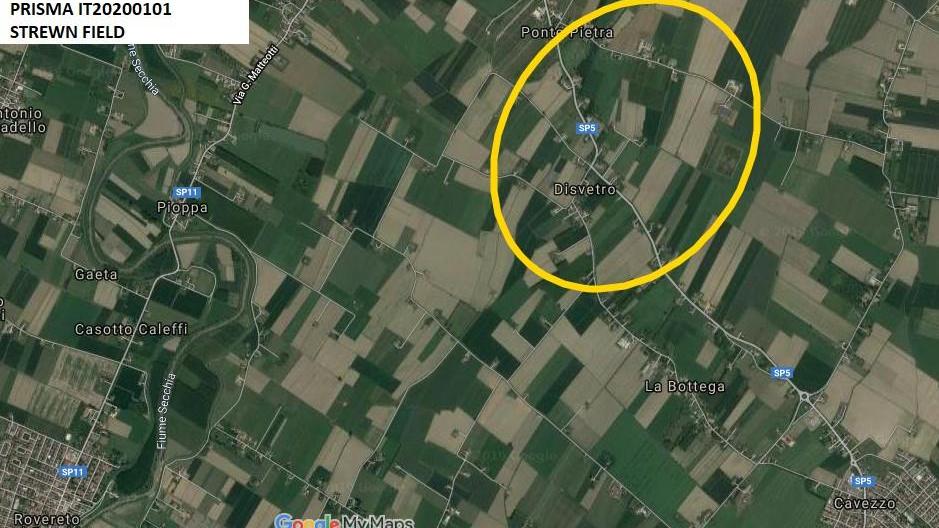 Cavezzo. "Una meteorite è caduta a Disvetro"