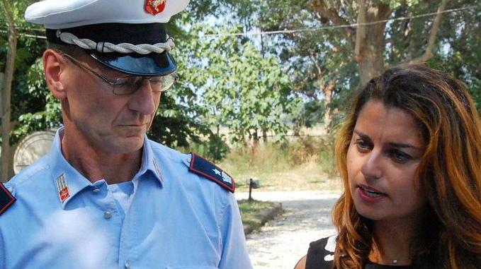Migliorini con l’ex sindaca Ceccardi quando il clima in Comune era decisamente migliore