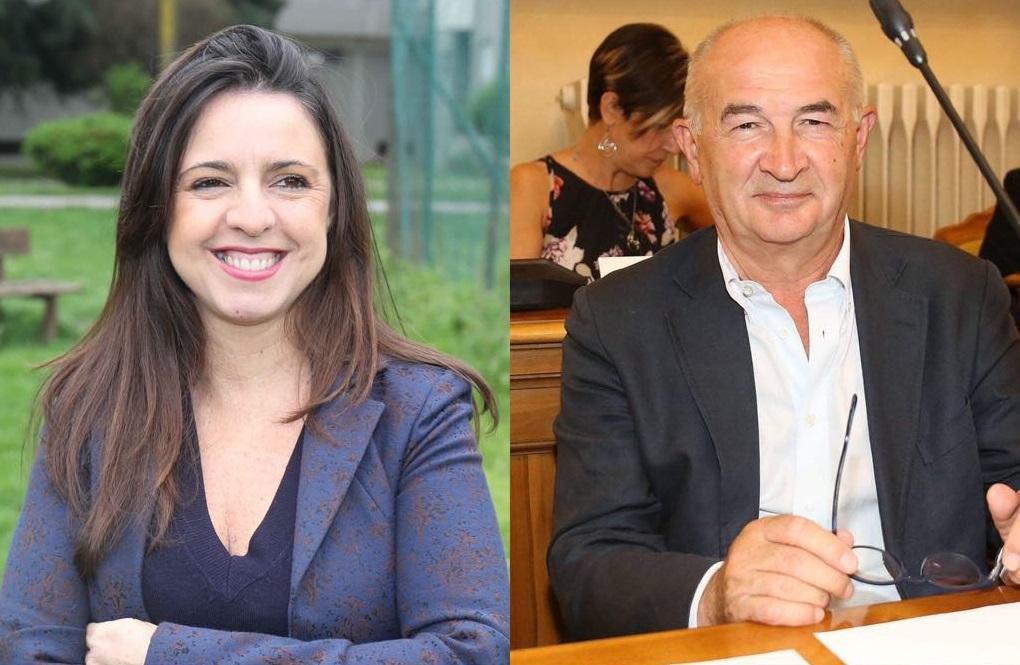 I consiglioeri Paola Soragni (M5S) e Claudio Pedrazzoli (PD)