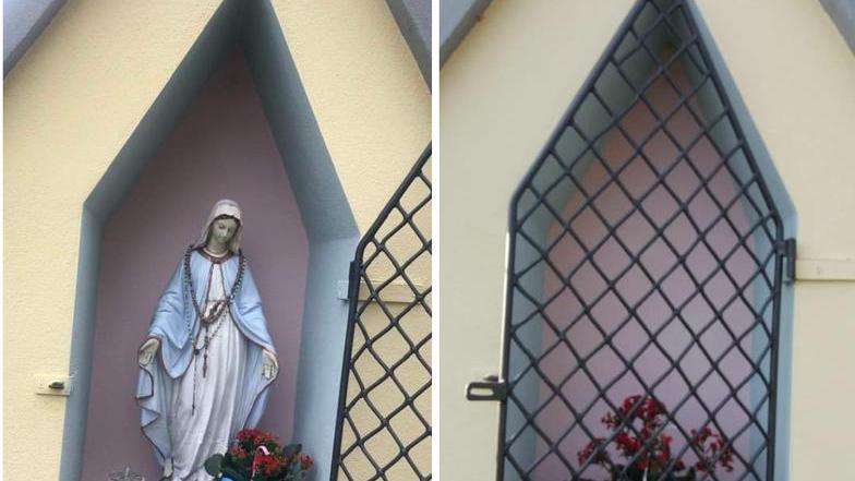 Rubata statuetta della Madonna restaurata dalla contrada