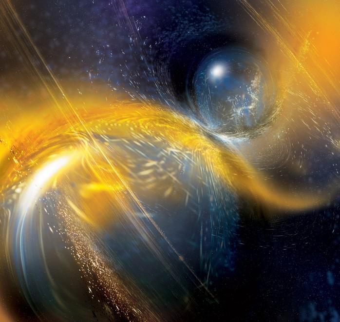 Illustrazione di GW190425 (NSF / LIGO / Sodoma university / a. simonnet)
