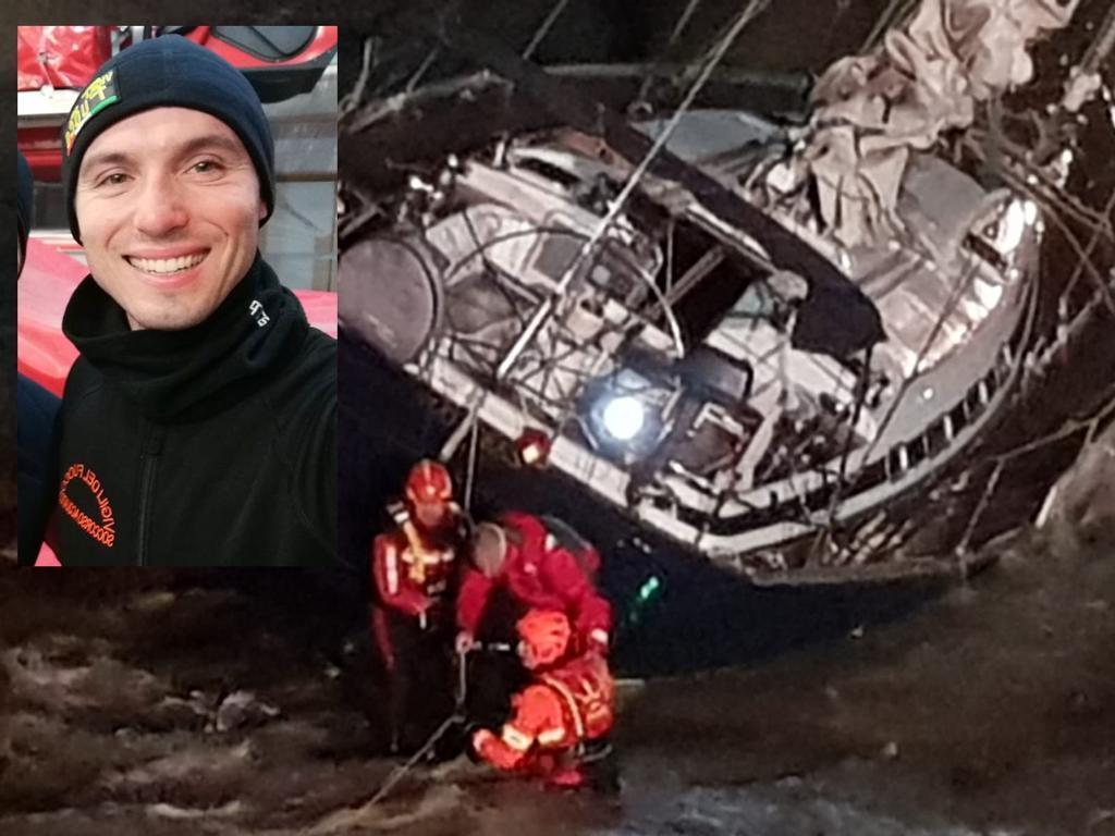 Lo skipper reggiano nel mare in burrasca salvato in Sicilia da un vigile del fuoco di Scandiano 