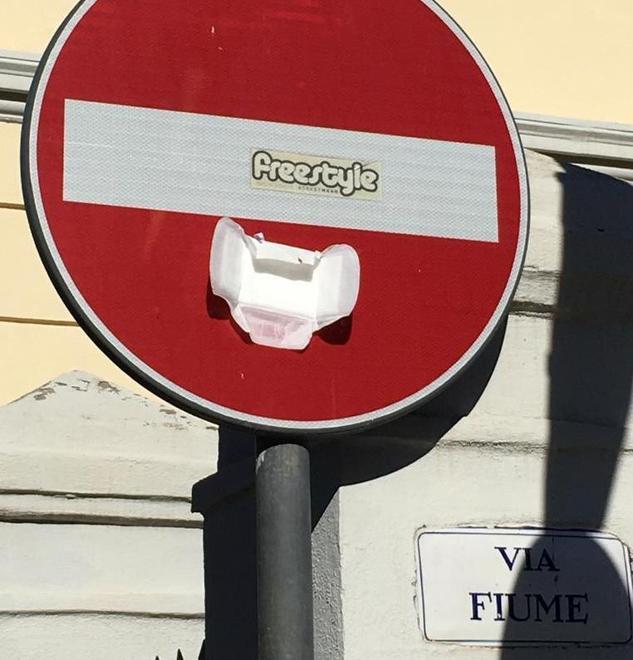 Sul segnale spunta l’assorbente igienico 