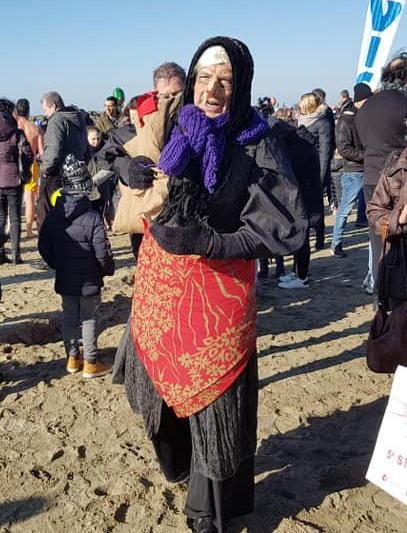 Giorgio da Livorno di soli sei anni insieme al papà