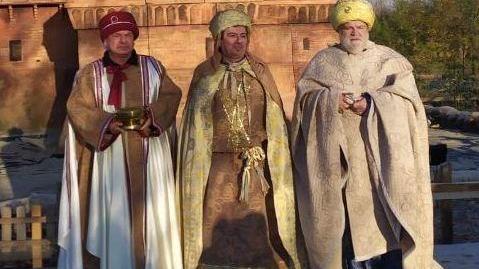 I re magi arrivati al presepe