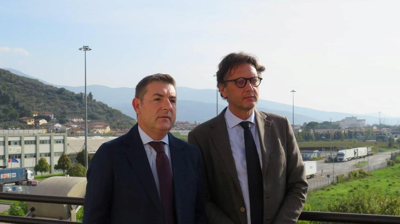 Daniele Ciulli e Francesco Querci, direttore e presidente dell'Interporto