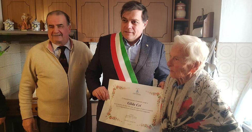 Gilda Cei fa 104 anni