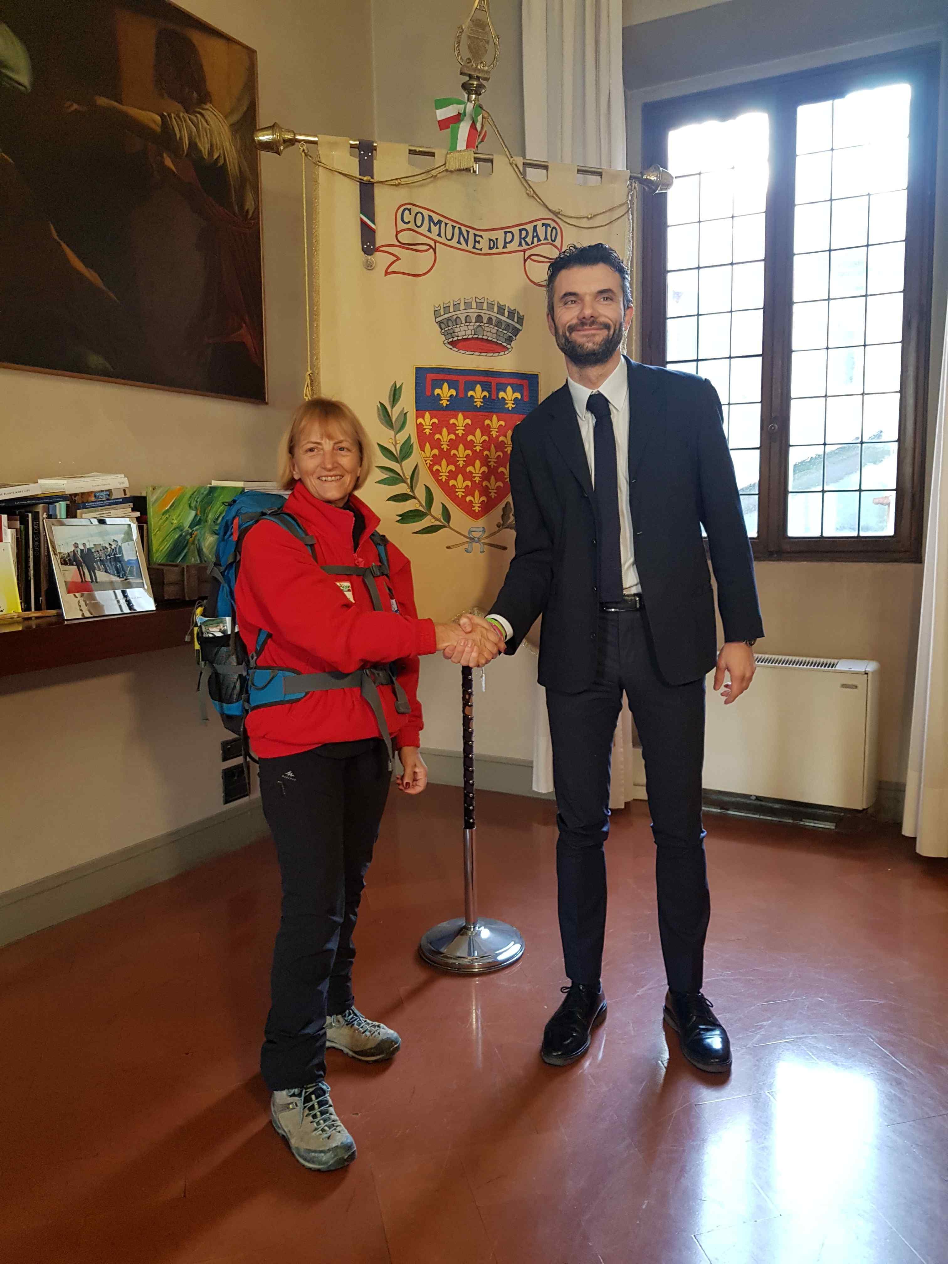 Vienna Cammarota e il sindaco Matteo Biffoni