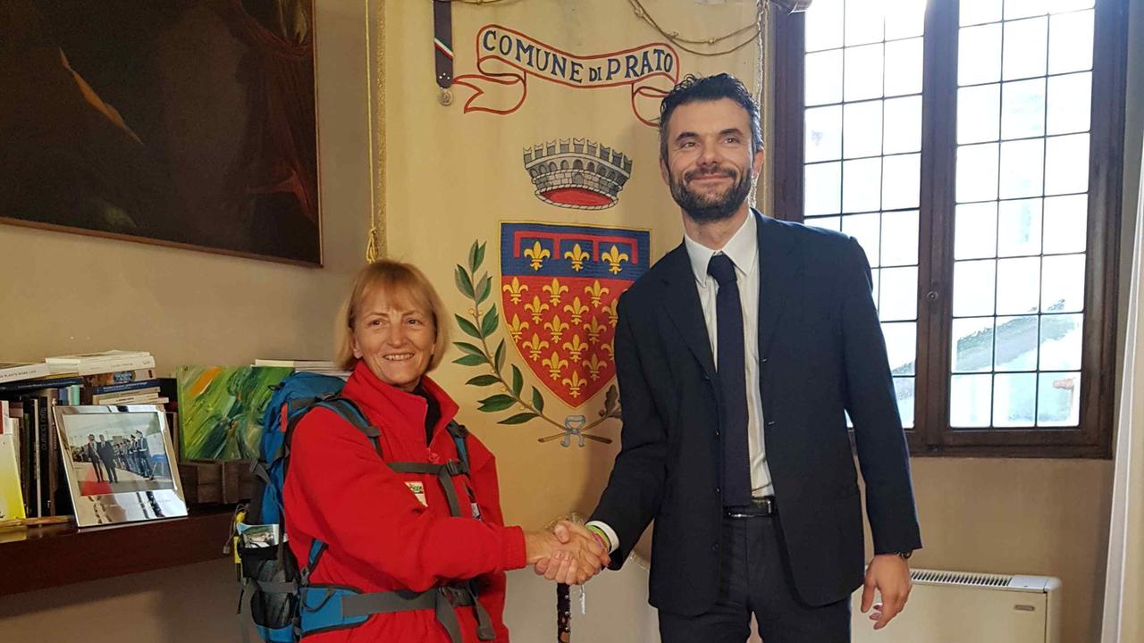 Vienna Cammarota e il sindaco Matteo Biffoni