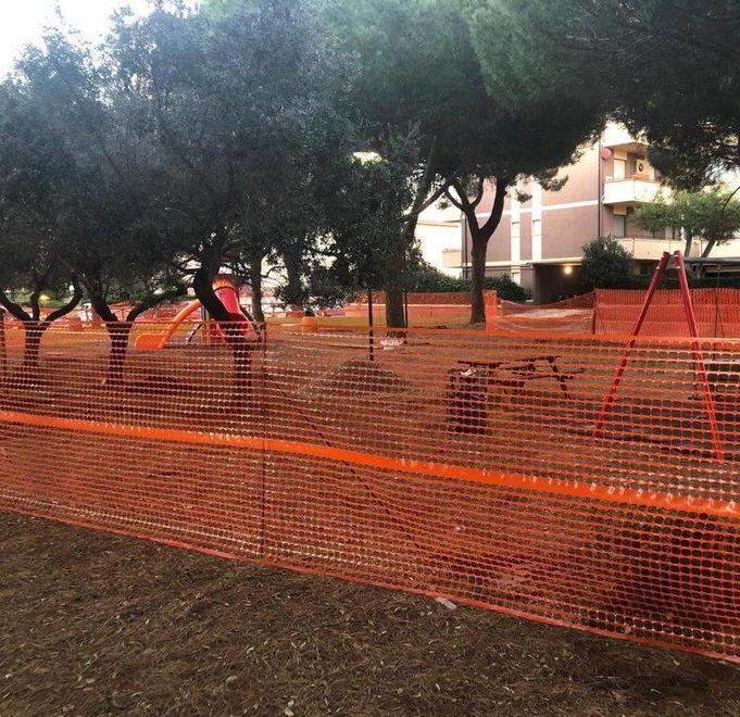 Un nuovo parco con i giochi Lavori in via Romagna 