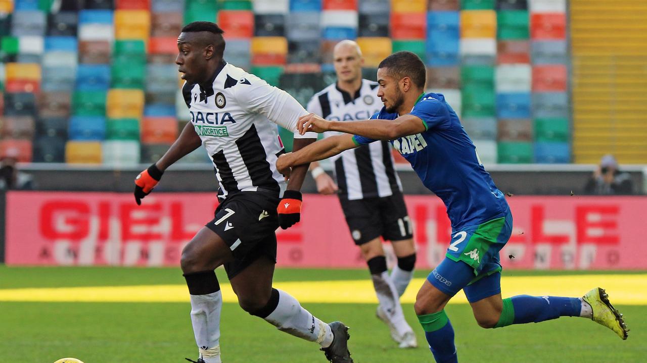 Un brutto Sassuolo viene travolto a Udine