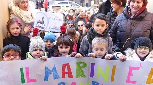«Giù le mani da Marino» I bambini in campo per difendere il museo