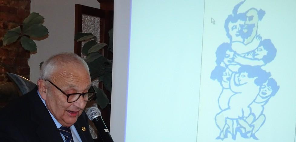 Il professor Piscini parla al Rotary di Mino Maccari 