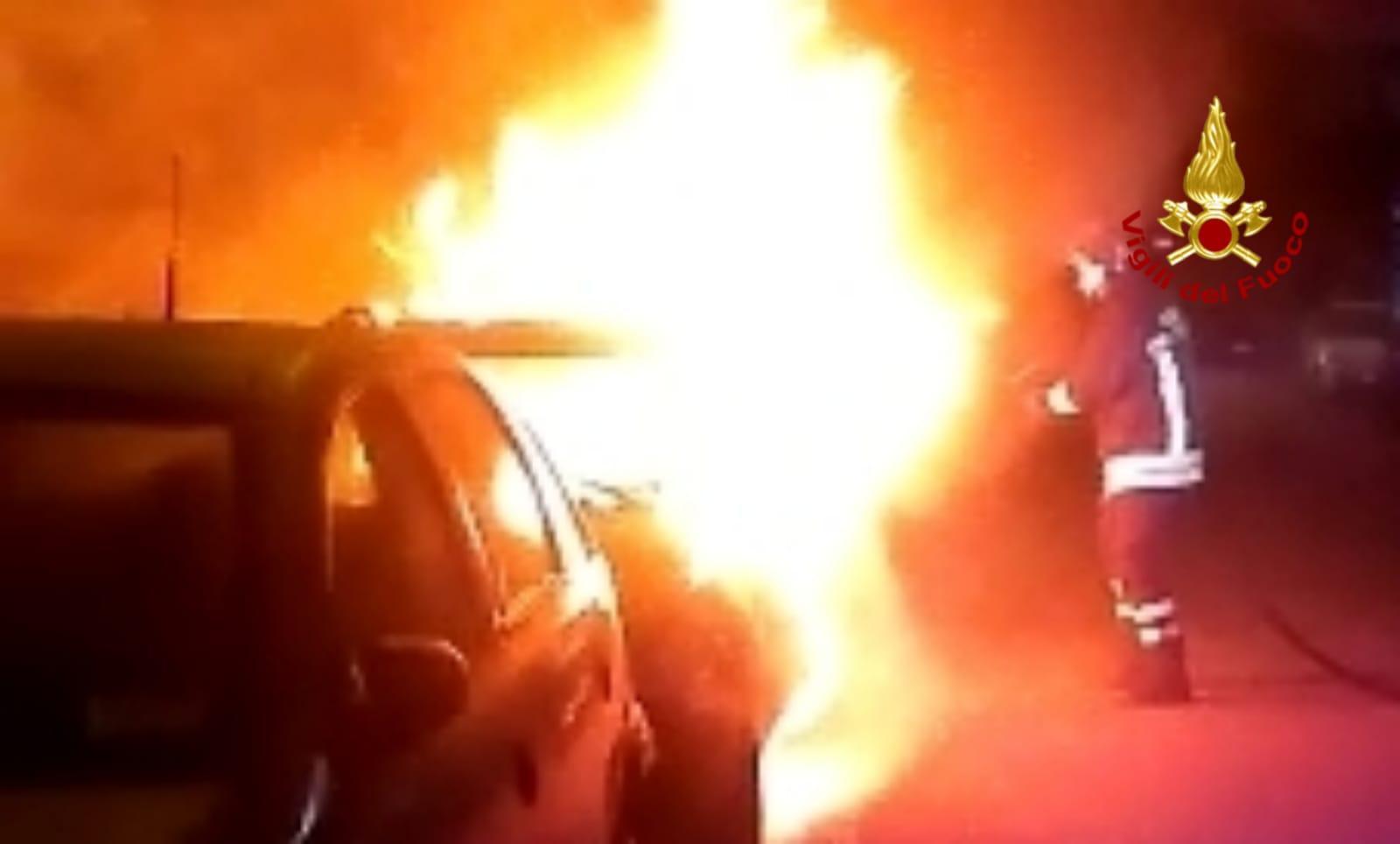 Intervento dei vigili del fuoco (foto Mario Rosas)