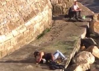 L'immagine tratta dal video che impazza sui social