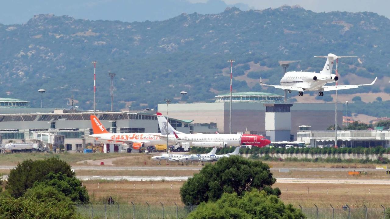 L'aeroporto di Olbia, immagine di repertorio