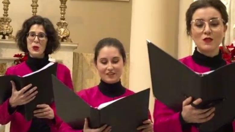L'esibizione del Genova Vocal Ensemble nella chiesa di San Jacopo
