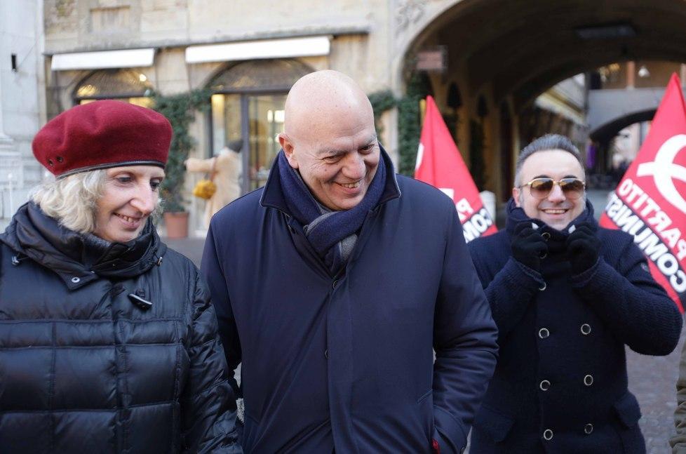 Rizzo in piazza Prampolini