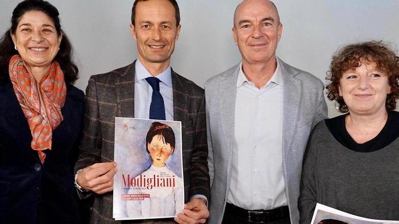 Mannucci, Breda, Salvetti e Gioli alla presentazione del progetto