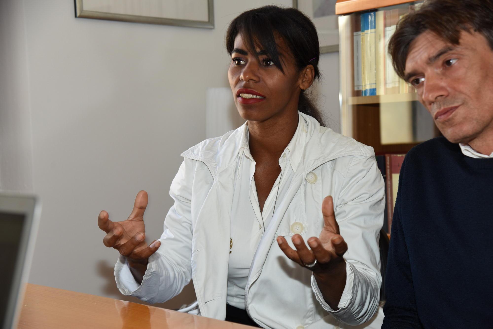 Adriana Pereira Gomes insieme al compagno Filippo Andreani