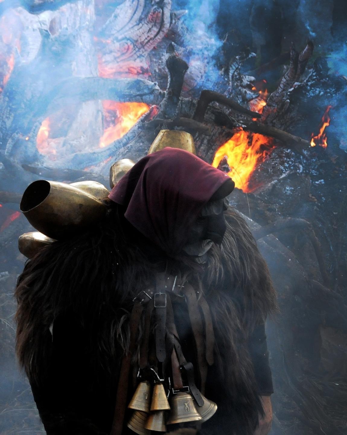 A Mamoiada l’uscita dei Mamuthones 