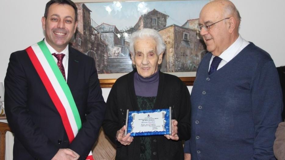 Il paese dei centenari festeggia anche Giovanna Orecchioni